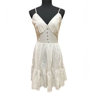 Short cream color dress